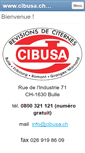 Mobile Screenshot of cibusa.ch