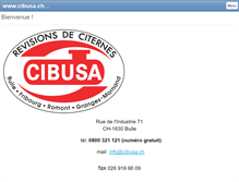 Tablet Screenshot of cibusa.ch